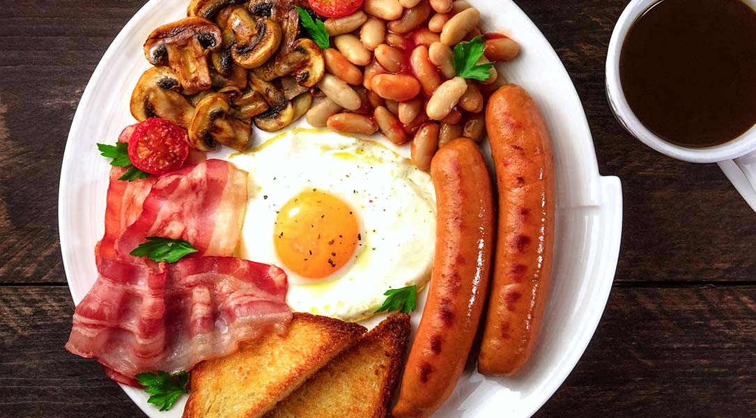 A hearty cooked breakfast